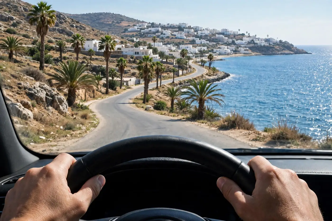 Permis de conduire Algérie : examens, dossier, prix et renouvellement 4 Conduire sur une route côtière en Algérie avec le permis de conduire biométrique